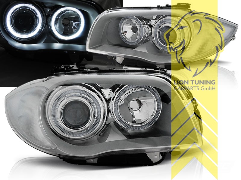 Halogen, chrom, weiß LED, Abblendlicht H7 / Fernlicht H7, Blinkerbirnen BAU15S, elektrisch verstellbar - Stellmotor wird vom Original übernommen, Eintragungsfrei / mit E-Prüfzeichen