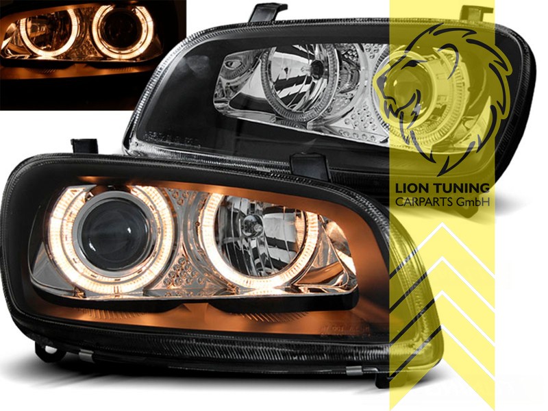 Halogen, chrom, gelb Halogen, Abblendlicht H7 / Fernlicht H1, elektrisch verstellbar - Stellmotor wird vom Original übernommen, Eintragungsfrei / mit E-Prüfzeichen