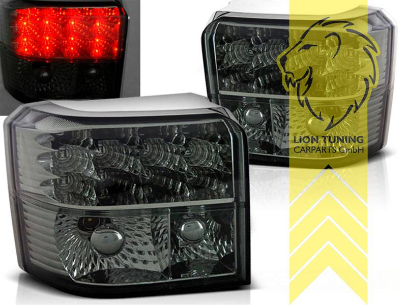Liontuning - Tuningartikel für Ihr Auto  Lion Tuning Carparts GmbH LED  Rückleuchten VW T4 Bus Multivan Caravelle Transporter schwarz