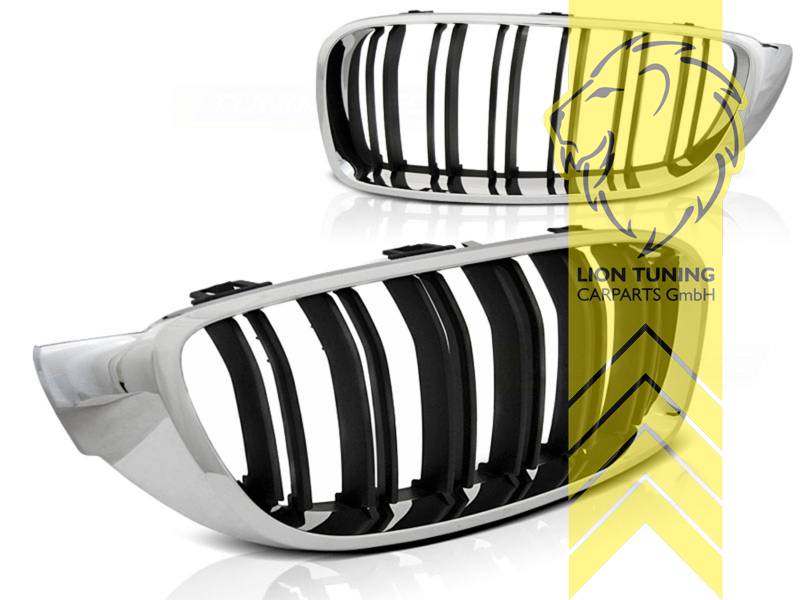 Doppelsteg, chrom, ABS Kunststoff, Eintragungsfrei / als Ersatzteil verwendbar