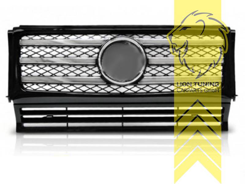 Sportgrill Kühlergrill für Mercedes Benz W463 G-Klasse schwarz