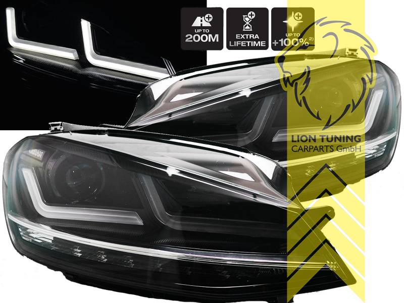 dynamischer LED Blinker, schwarz, nicht geeignet für Fahrzeuge mit LED Tagfahrlicht (U-Shape), nur passend für Fahrzeuge mit werksseitig verbauten Xenon Scheinwerfer mit Halogen Standlicht, LED Abblendlicht / LED Fernlicht, Eintragungsfrei / mit E-Prüfzeichen, Eintragungsfrei / mit R87 Zulassung als Tagfahrlicht