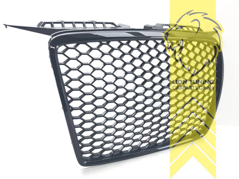 Logohalter liegt bei, schwarz glänzend, Nicht passend für S-Line / S3, ABS Kunststoff, Eintragungsfrei / als Ersatzteil verwendbar