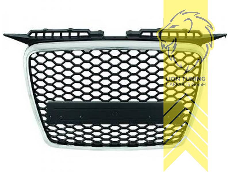 Logohalter liegt bei, chrom, schwarz matt, Nicht passend für S-Line / S3, ABS Kunststoff, Eintragungsfrei / als Ersatzteil verwendbar