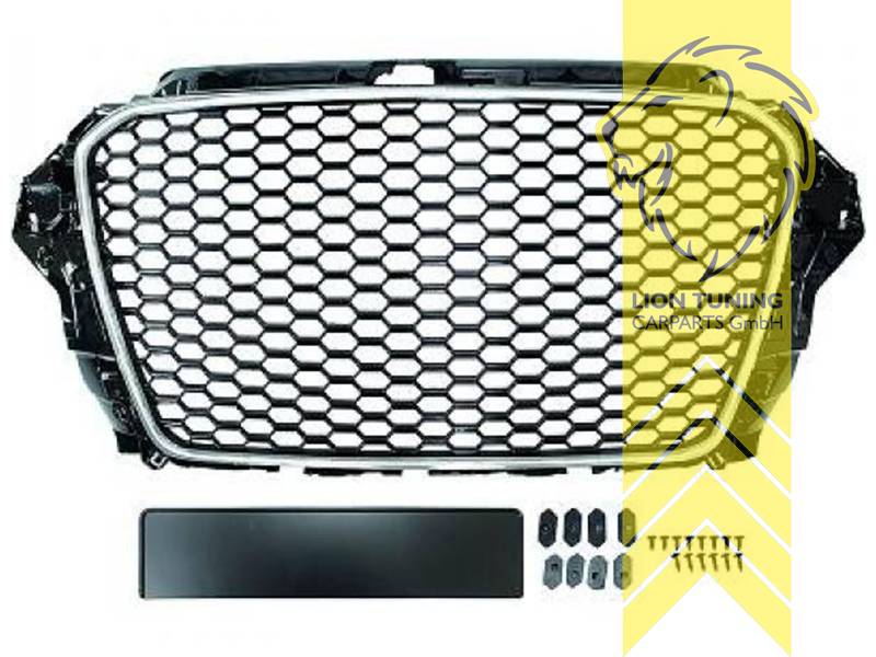 chrom, schwarz glänzend, Passend für alle Ausstattungsvarianten, ABS Kunststoff, für Fahrzeuge ohne PDC, Eintragungsfrei / als Ersatzteil verwendbar