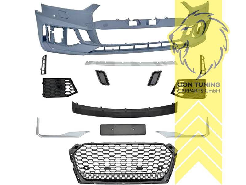 Ersatzteile von äquivalenter Qualität für die Besitzer des Fahrzeugs (entspr. EU-Verordnung 46/2010), PP Kunststoff, grundiert, für Fahrzeuge mit PDC, für Fahrzeuge mit oder ohne SRA, Eintragungsfrei / mit ABE