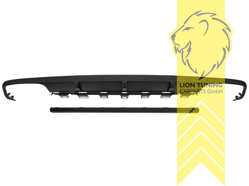 links und rechts, auch passend für die original Mercedes Stoßstange, nur passend für AMG Line Stoßstange, PP Kunststoff, schwarz - lackierfähig, Eintragungsfrei / als Ersatzteil verwendbar