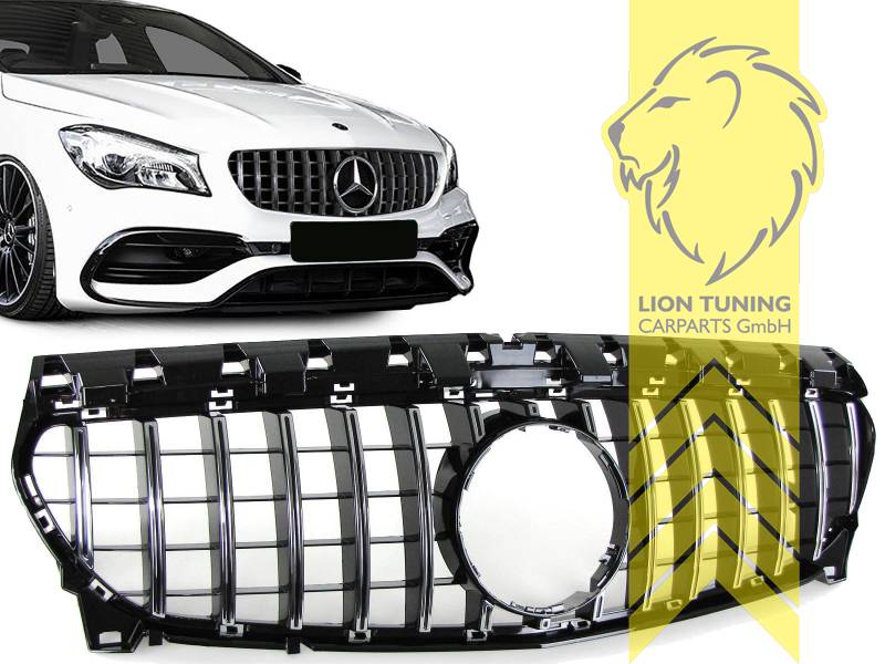 Original Mercedes Emblem wird übernommen, chrom, schwarz matt, ABS Kunststoff, Eintragungsfrei / als Ersatzteil verwendbar