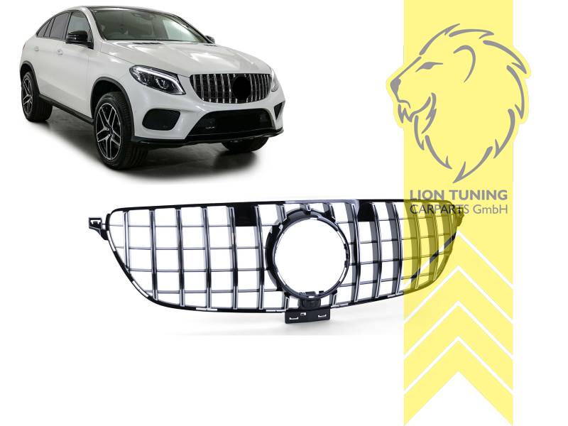 Original Mercedes Emblem wird übernommen, chrom, schwarz matt, ABS Kunststoff, Eintragungsfrei / als Ersatzteil verwendbar