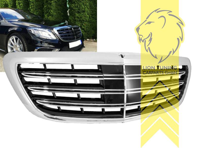 chrom, schwarz matt, für Kamera mit Radar, ABS Kunststoff, Eintragungsfrei / als Ersatzteil verwendbar