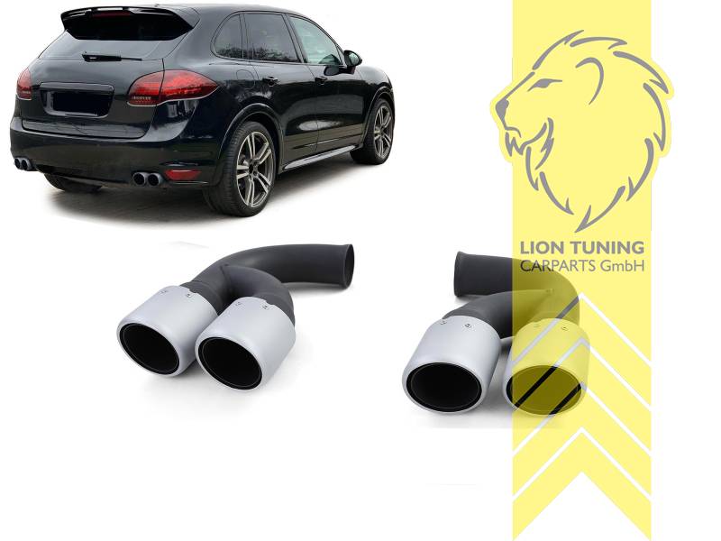 65mm, Endrohr duplex, chrom, Rund, 455mm, Edelstahl