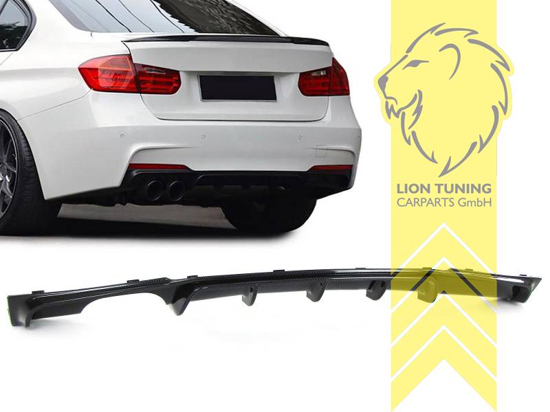 links, carbon Optik, passend für unsere Artikelnummer 10692, 10687, 10685, 11767, auch passend für die original F30 / F31 M-Paket Stoßstange, PP Kunststoff, Eintragungsfrei / keine Eintragung nötig