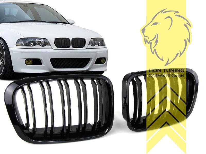 Doppelsteg, schwarz glänzend, ABS Kunststoff, Eintragungsfrei / als Ersatzteil verwendbar