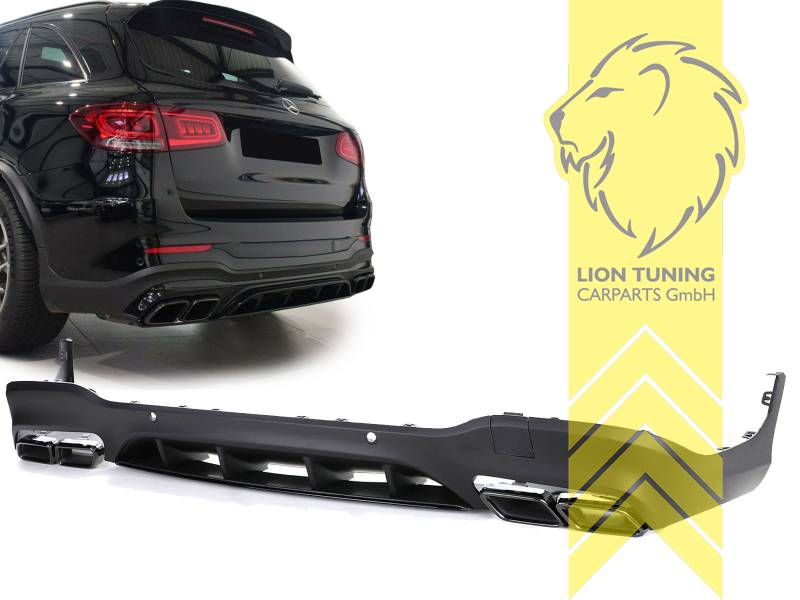 links und rechts, nur passend für AMG Line Stoßstange, ABS Kunststoff, schwarz - lackierfähig, Eintragungsfrei / als Ersatzteil verwendbar