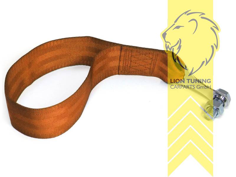 orange, M12 Rechtsgewinde, Gewindelänge 30mm, Gesamtlänge Stoff 26,5cm