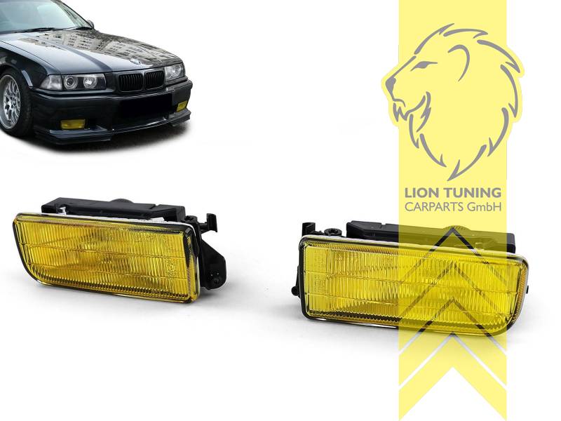 Halogen, gelb, passend für Standard, M-Paket und M3 Stoßstange, H3, Eintragungsfrei / mit E-Prüfzeichen