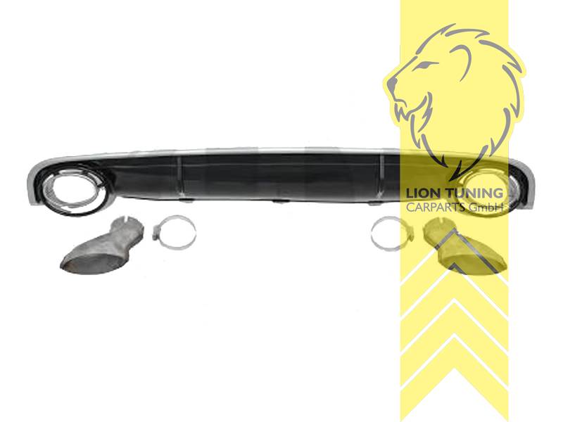 links und rechts, schwarz glänzend, nicht passend für S-Line, PP Kunststoff, Eintragungsfrei / als Ersatzteil verwendbar