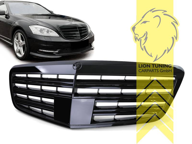 schwarz glänzend, nicht geeignet für Fahrzeuge mit Distronic, ABS Kunststoff, Eintragungsfrei / als Ersatzteil verwendbar