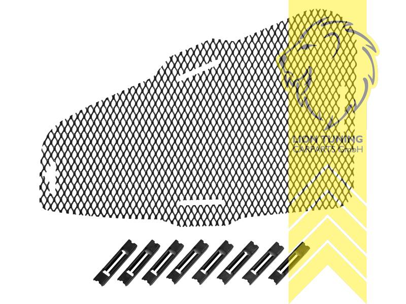 schwarz, nur passend für M-Paket oder unsere Artikelnummer 13074, 13075, 13076, auch passend für die original M-Paket Stoßstange, Aluminium, Eintragungsfrei / als Ersatzteil verwendbar