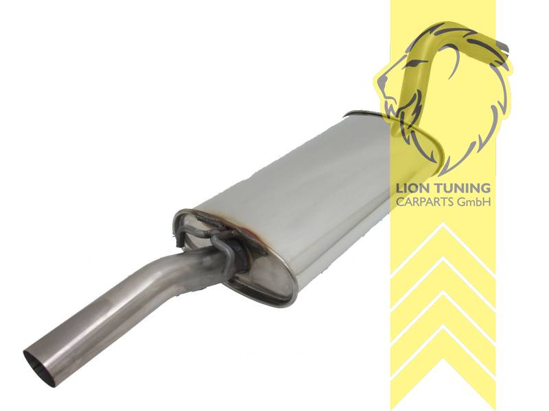 Serie / wie Original, Endrohr single, Rund, Edelstahl, 1.8 82KW / 2.0 82KW / 2.0 83KW / 2.0 85KW, Eintragungsfrei / mit E-Prüfzeichen