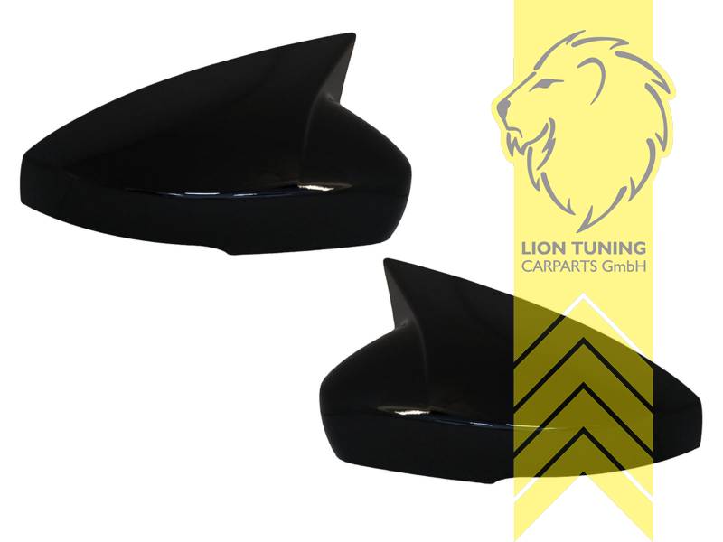 schwarz glänzend, ABS Kunststoff, Eintragungsfrei / als Ersatzteil verwendbar