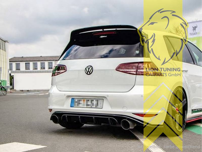 schwarz glänzend, ABS Kunststoff, Eintragungsfrei / mit ABE