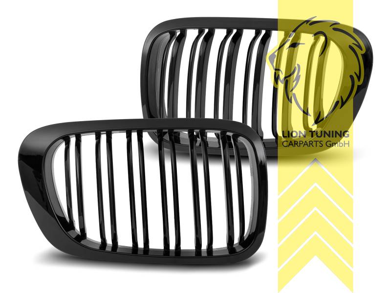 Doppelsteg, schwarz glänzend, ABS Kunststoff, Eintragungsfrei / als Ersatzteil verwendbar