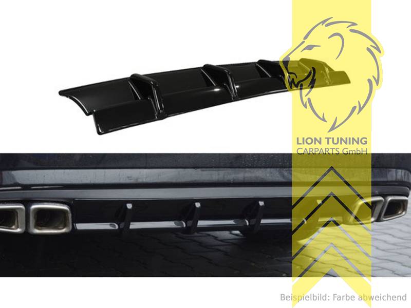 schwarz glänzend, nur passend für AMG Line Stoßstange, ABS Kunststoff, Eintragungsfrei / mit ABE