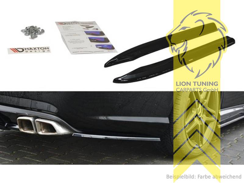 schwarz glänzend, nur passend für AMG Line Stoßstange, ABS Kunststoff, Eintragungsfrei / mit ABE