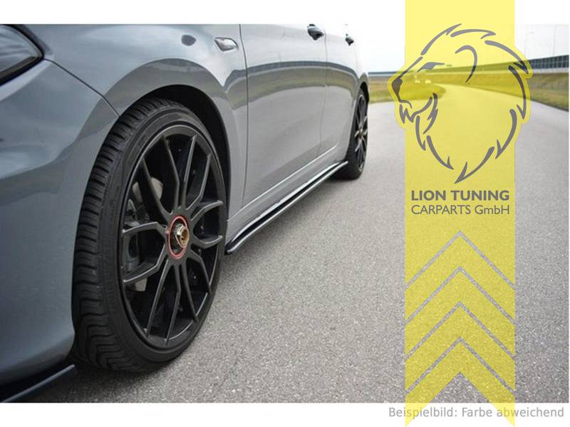 Liontuning - Tuningartikel für Ihr Auto  Lion Tuning Carparts GmbHMaxton  Seitenschweller Ansatz passend für Fiat Tipo schwarz glänzend