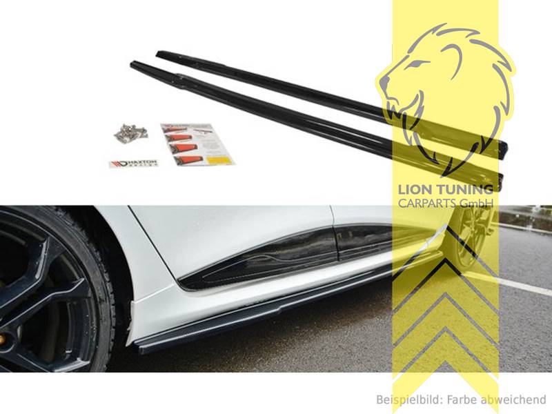 schwarz glänzend, ABS Kunststoff, Eintragungsfrei / mit ABE