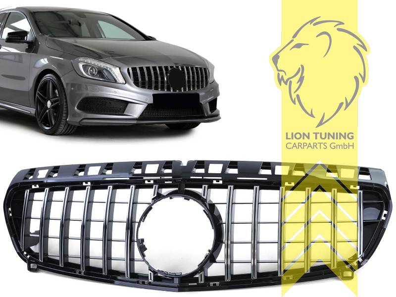 Original Mercedes Emblem wird übernommen, chrom, schwarz, ABS Kunststoff, Eintragungsfrei / als Ersatzteil verwendbar