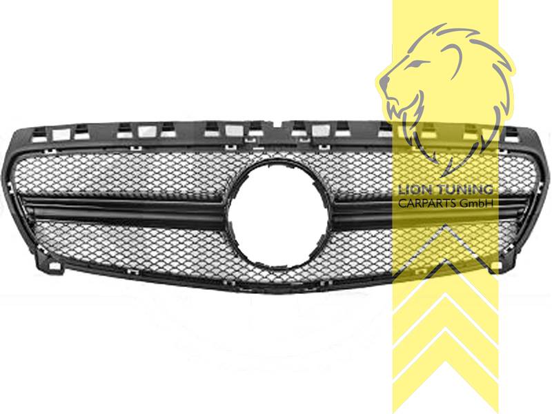 Original Mercedes Emblem wird übernommen, schwarz glänzend, ABS Kunststoff, Eintragungsfrei / als Ersatzteil verwendbar