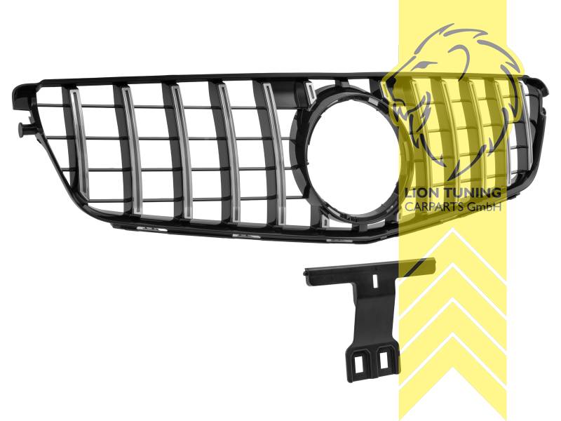 Original Mercedes Emblem wird übernommen, schwarz, chrom, ABS Kunststoff, Eintragungsfrei / als Ersatzteil verwendbar