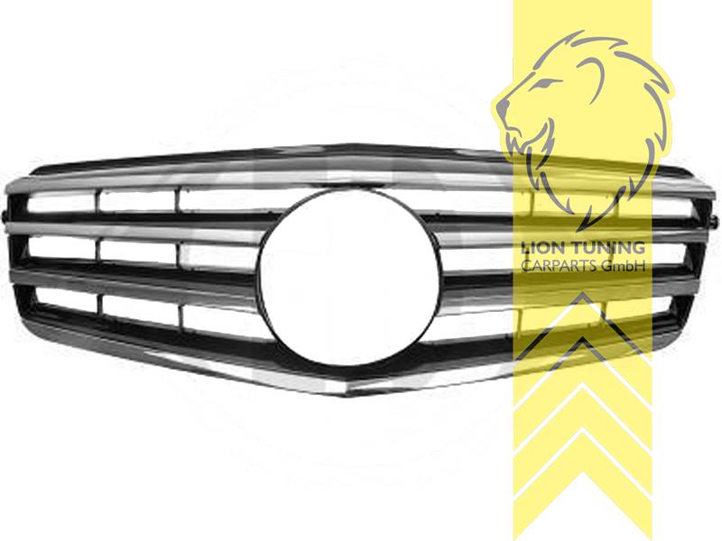 Original Mercedes Emblem wird übernommen, schwarz, chrom, ABS Kunststoff, Eintragungsfrei / als Ersatzteil verwendbar