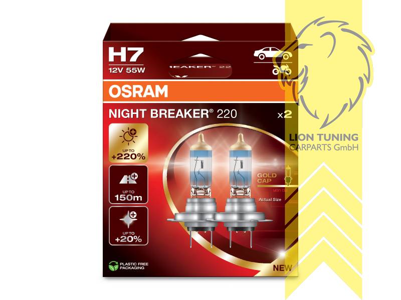 Halogen, 3900K, H7, 55W, Scheinwerfer, 12 V, Eintragungsfrei / mit E-Prüfzeichen