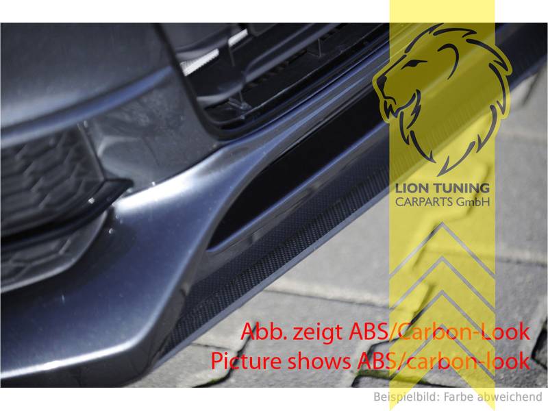 schwarz matt, nur passend für unsere Spoilerlippe Art.: 23887, ABS Kunststoff, schwarz - lackierfähig, Eintragungsfrei / mit ABE