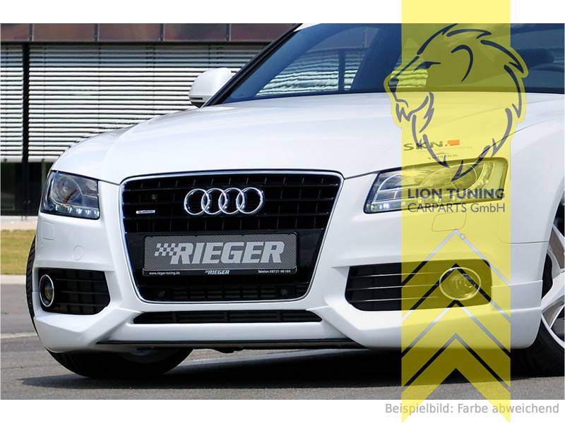 nur passend für Modelle mit S-Line, ABS Kunststoff, schwarz - lackierfähig, Eintragungsfrei / mit ABE