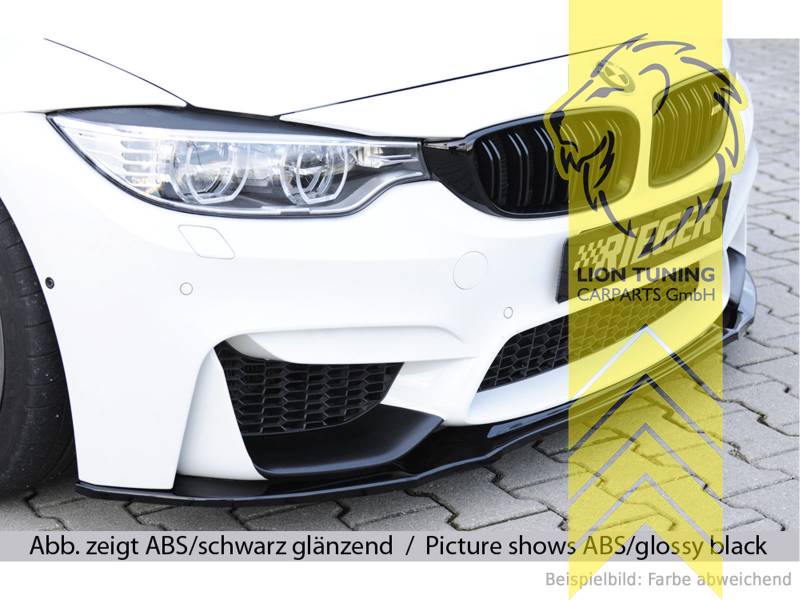 schwarz matt, nur passend für M-Modelle, ABS Kunststoff, schwarz - lackierfähig, Eintragungsfrei / mit ABE