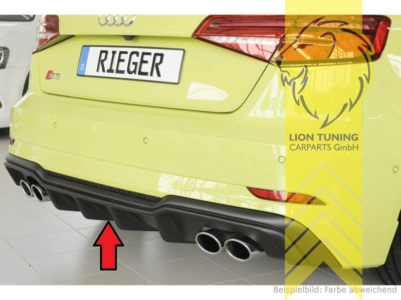 4 Rohr links rechts 4x90x72mm, schwarz matt, nur passend für S-Line Stoßstange, ABS Kunststoff, schwarz - lackierfähig, Eintragungsfrei / mit ABE