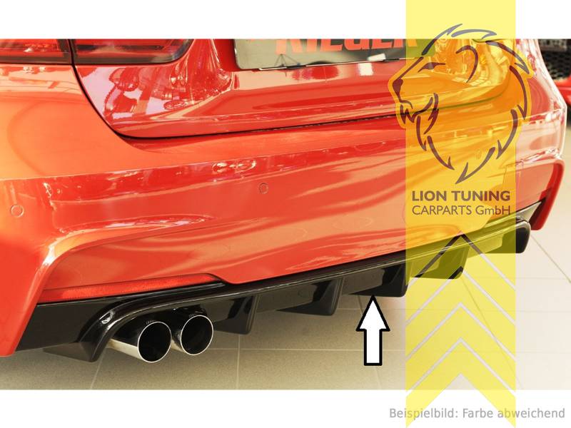 links Doppelrohr, schwarz glänzend, nur passend für Fahrzeuge mit M-Paket, ABS Kunststoff, Eintragungsfrei / mit ABE