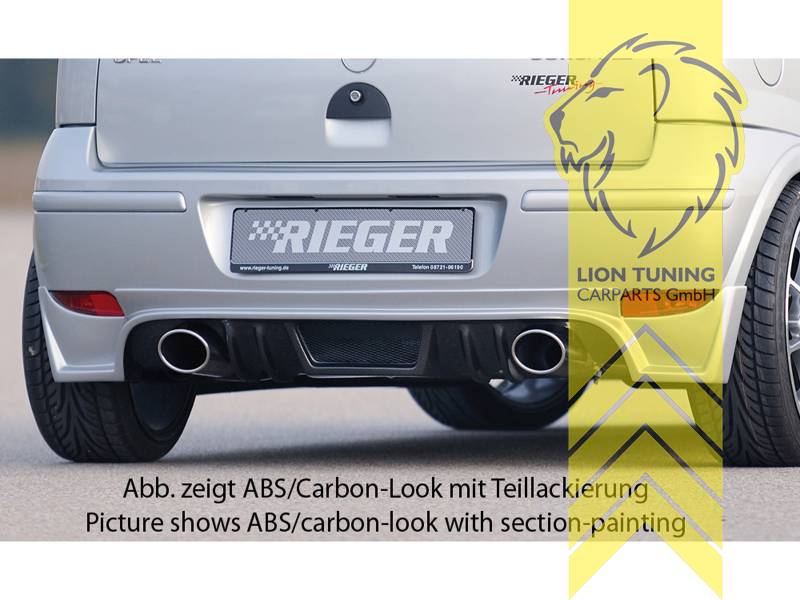 links und rechts, carbon Optik, ABS Kunststoff, schwarz - lackierfähig, Eintragungsfrei / mit ABE