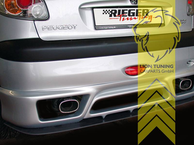 schwarz matt, nur für Fahrzeuge mit großer Heckstoßstange, ABS Kunststoff, schwarz - lackierfähig, Eintragungsfrei / mit ABE