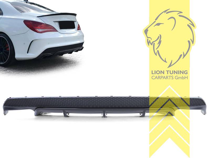 links und rechts, schwarz, nur passend für AMG LINE!, nur passend für AMG Line Stoßstange, PP Kunststoff, schwarz - lackierfähig, Eintragungsfrei / als Ersatzteil verwendbar