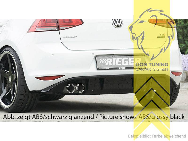 links Doppelrohr, schwarz matt, ABS Kunststoff, schwarz - lackierfähig, Eintragungsfrei / mit ABE