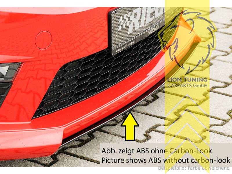 carbon Optik, nur passend zu unserer Spoilerlippe Art.: 24159, ABS Kunststoff, Eintragungsfrei / mit ABE