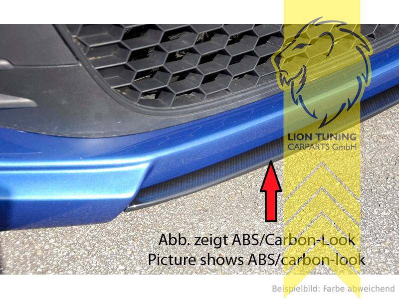 schwarz matt, nur passend zu unserer Spoilerlippe Art.:24285, ABS Kunststoff, schwarz - lackierfähig, Eintragungsfrei / mit ABE