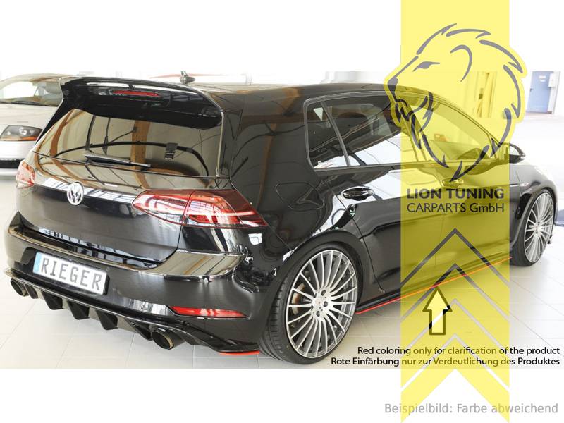 Liontuning - Tuningartikel für Ihr Auto  Lion Tuning Carparts GmbH Rieger  Seitenschweller Ansatz für VW Golf 7 GTD GTI GTE