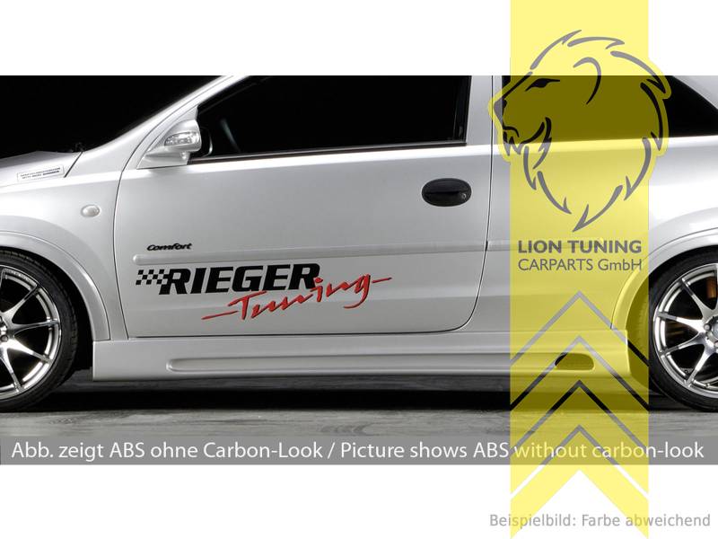 carbon Optik, nur passend für 3-Türer, ABS Kunststoff, schwarz - lackierfähig, Eintragungsfrei / mit ABE