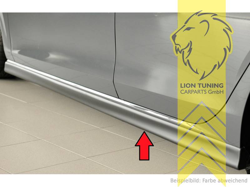 schwarz matt, nicht passend für Golf R und GTI Clubsport, Leon 5F nur passend für 5 Türer, ABS Kunststoff, schwarz - lackierfähig, Eintragungsfrei / mit ABE